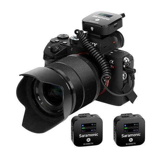 מערכת 2 מיקרופונים אלחוטים ומקלט  SARAMONIC BLINK 900 B2