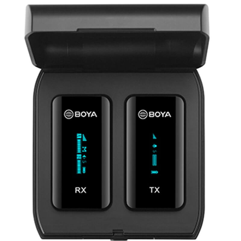 מערכת מיקרופון דש אלחוטית Boya BY-XM6-K1 mic
