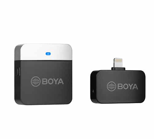 מיקרופון דש אלחוטי לסמארטפון IOS אייפון BOYA BY-M1LV-D