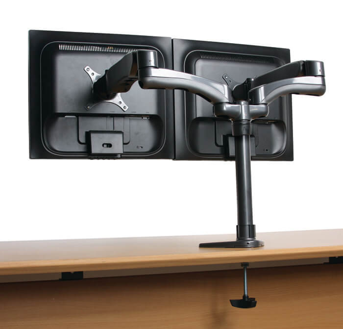 מעמד שולחני Full Motion לשני מסכים B-TECH BT7384