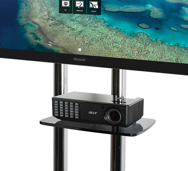 עגלה מקצועית למסכים אינטראקטיביים BECH BT8507