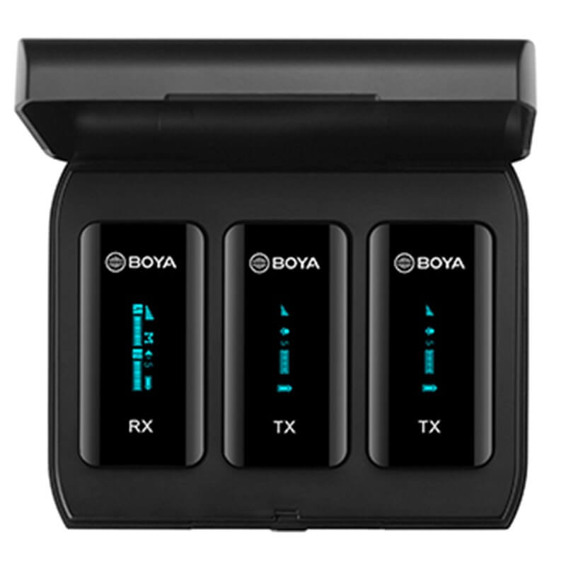 מערכת מיקרופון דש אלחוטית Boya BY-XM6-K2 mic