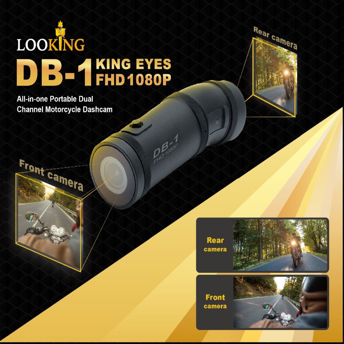 מצלמה לקסדת רוכב האופנוע DB1 – תמונה 6