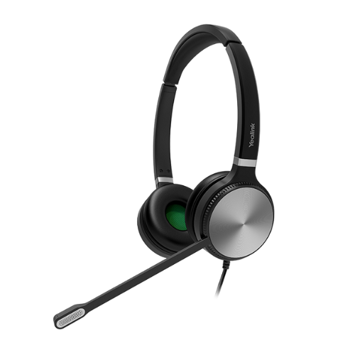 אוזניות מקצועיות Yealink YHS36 B עם מיקרופון וסינון רעשים לשיחות עסקיות