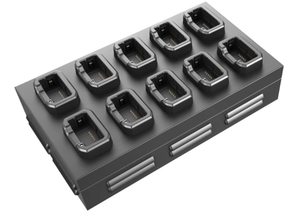 תחנת עגינה לטעינה ופריקה ל-10 מצלמות גוף BlackBox dmw26