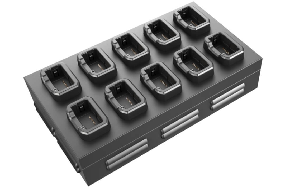 תחנת עגינה לטעינה ופריקה ל-10 מצלמות גוף BlackBox dmw26