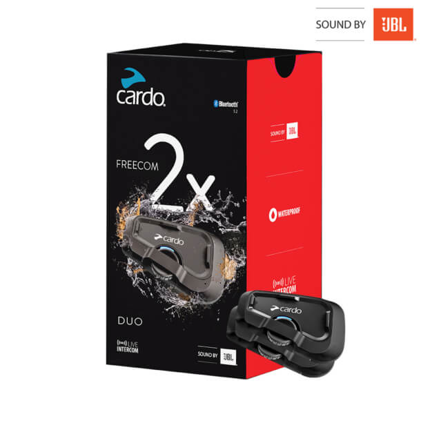 סט שני דיבוריות לקסדה בלוטוס מדגם Cardo FREECOM 2X DUO