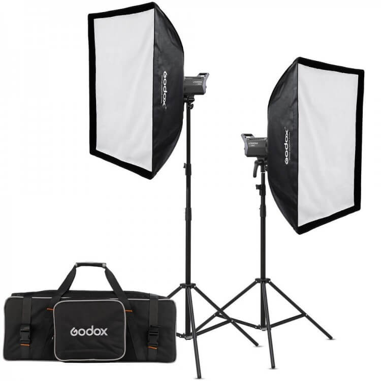 קיט פנסי לד Godox 2-Light Kit Litemons