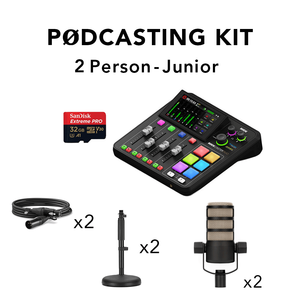 קיט פודקאסט ל-2 דוברים RODE Podcasting Kit Junior