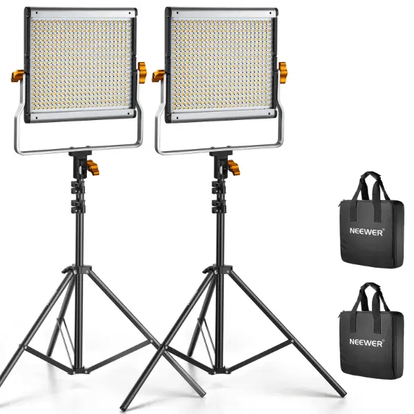 ערכת זוג פנסי תאורה לסטודיו Pack NL480 Bi-Color