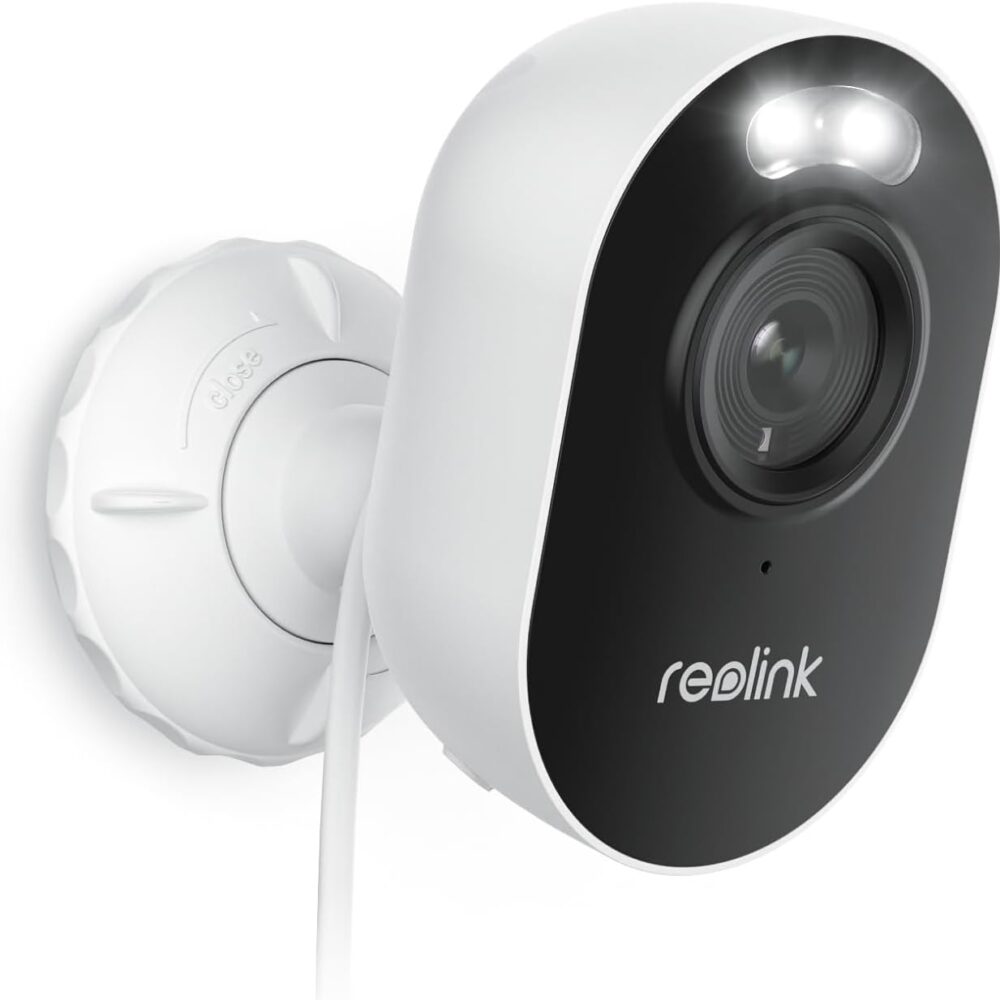 מצלמת אבטחה חיצונית REOLINK LUMUS 2K 4MP Smart 2.4/5 GHz Dual-Band Wi-Fi לבן