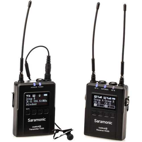 מקלט ומיקרופון אלחוטי Saramonic UwMic9S RX9S+TX9S