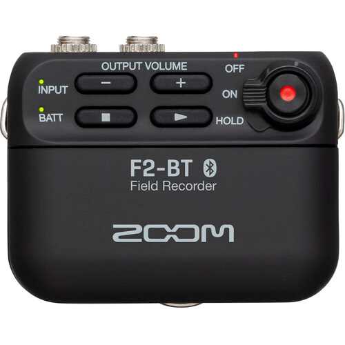 מקליט סאונד נייד ומיקרופון דש Zoom F2-BT