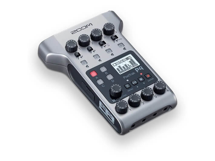 מקליט סאונד מקצועי Zoom PodTrak P4